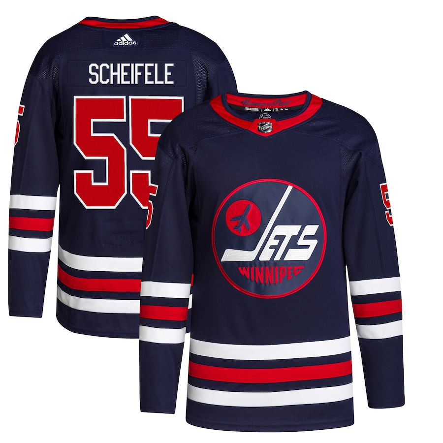 Men Winnipeg Jets 55 Mark Scheifele adidas Alternate Primegreen Authentic Pro Player NHL Jersey